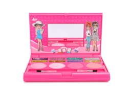 Estojo de Maquiagem Portátil 2026 para Meninas com Gloss Labial e Sombra para Olhos - Brinquedo de Presente H102z