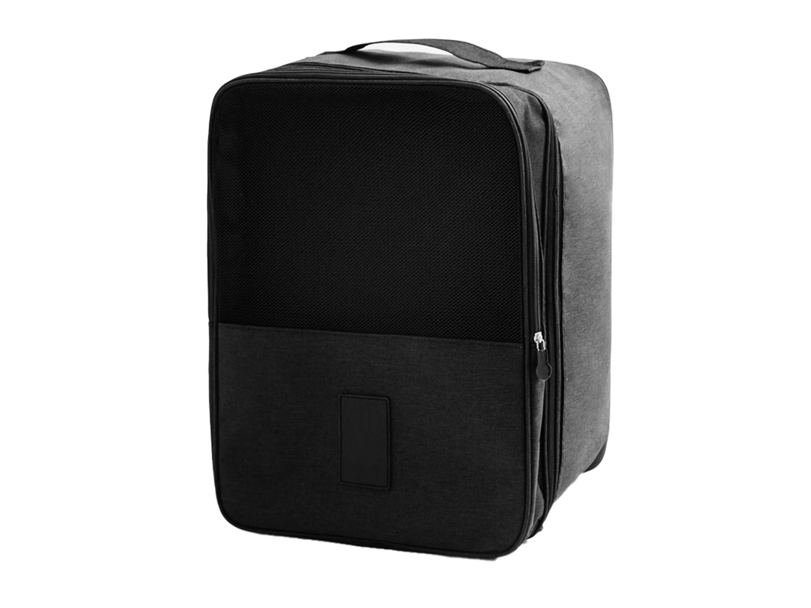 Bolsa de viagem para sapatos Oxford com capacidade para 3 pares, porta sapatos para viagem e esportes preta S/MARCA