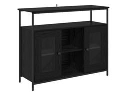 Conjunto 1 Aparador De Jantar Vidaxl Preto Derivados De Madeira (100 X 35 X 80 Cm)