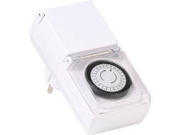 Temporizador Digital Exterior Ip44 24H/Set (Branco)