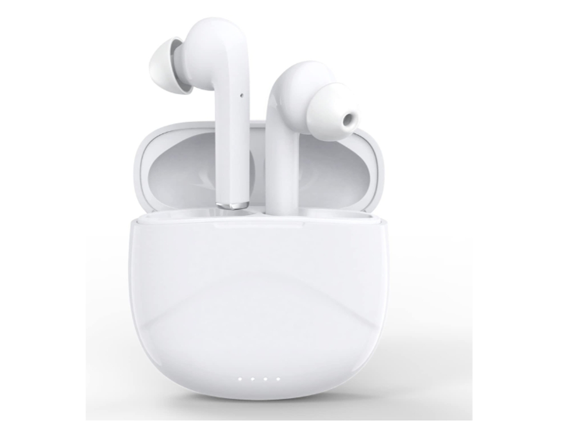 Microfone Tws Estéreo Android Para Apple, Samsung Bluetooth Branco