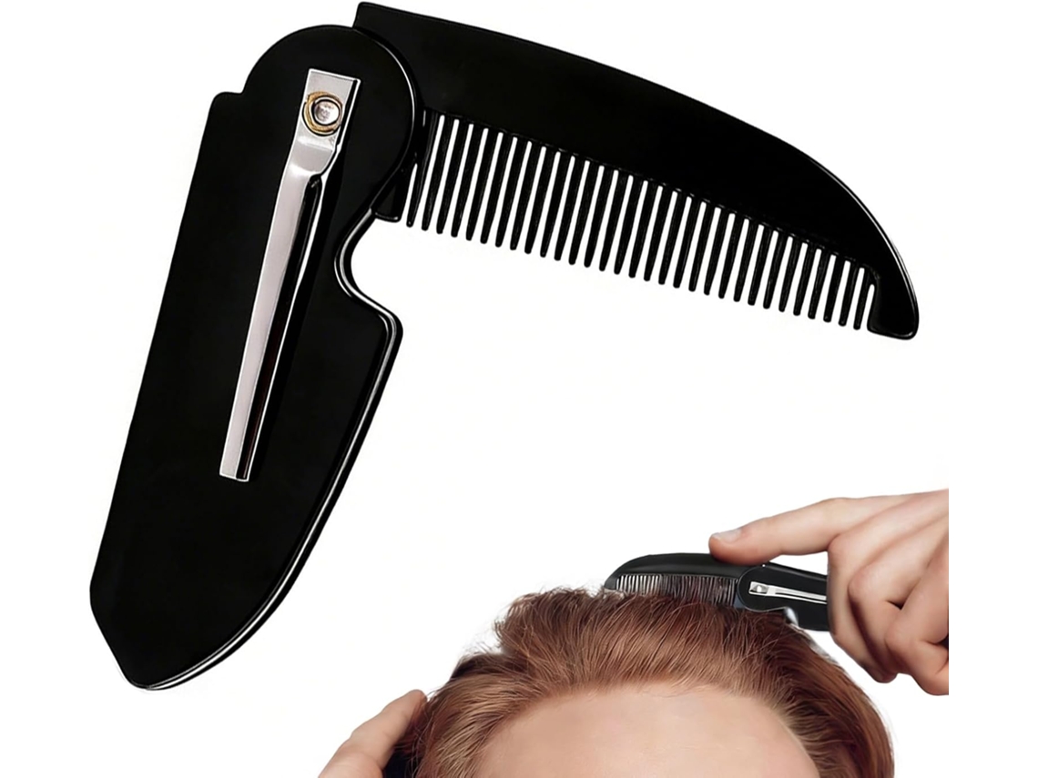 Pente Para Barba Masculino, Escova Modeladora De Bigode, De Bolso
