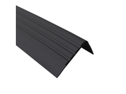 Perfil De Borda De Escada Quest Pvc 30x27 Mm, Antiderrapante, Preto, 150 Cm