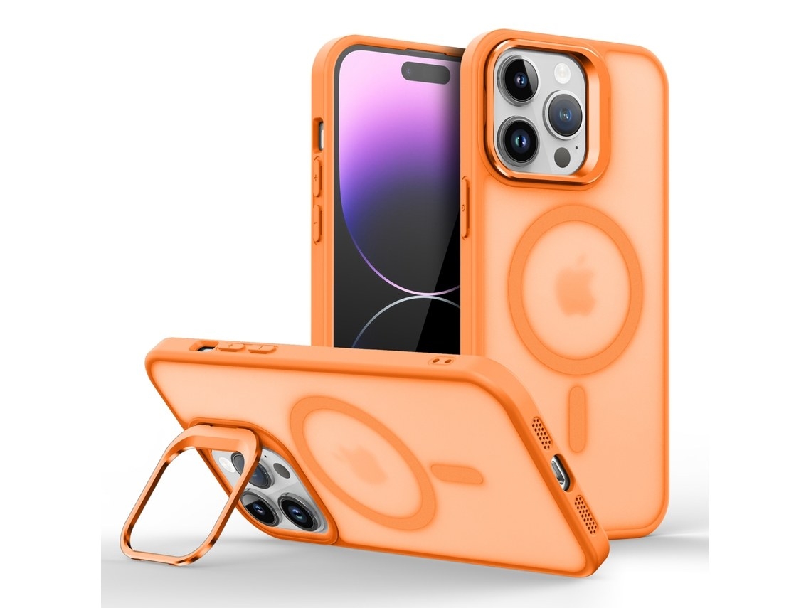 Zsanfs Capa Para Iphone 11, Compatível Com Magsafe, Cor Laranja