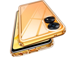 Capa Antiamarelecimento Proteção Militar Fina para Oppo Reno8 T 4G HONGWE. Anti-Choque Transparente