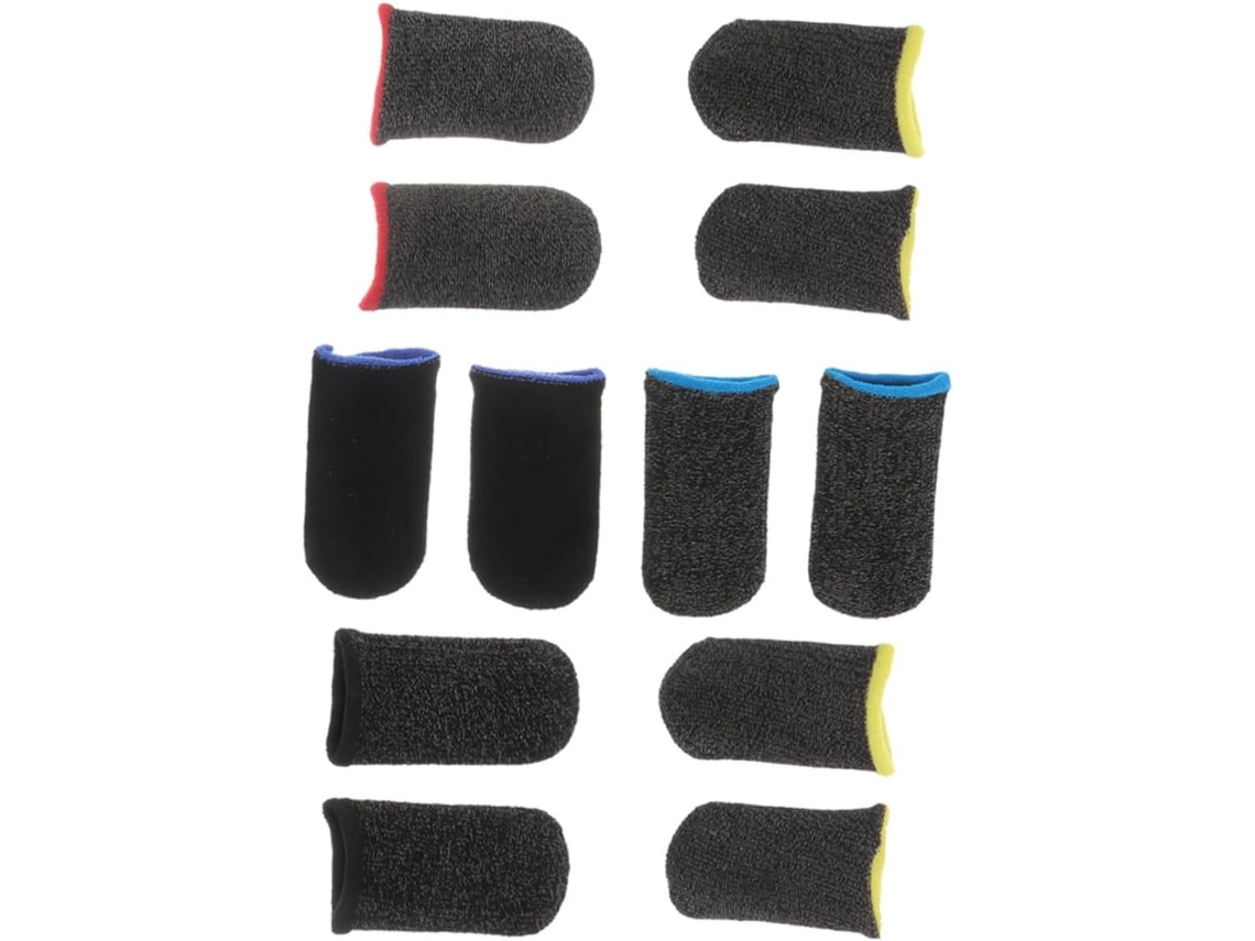 Conjunto De 6 Pares Dedeiras Respiráveis Para Jogos Mobile Antiderrapantes, Ultrafinas, Absorvem O Suor, Ideais Para