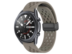 Pulseira De Silicone Dobrável De 22 Mm Com Fecho Magnético