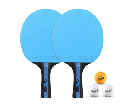 Conjunto de raquetes de pingue-pongue e tênis de mesa, pacote com 2 raquetes de pingue-pongue com 3 bolas e bolsa de transporte para Be Unikm