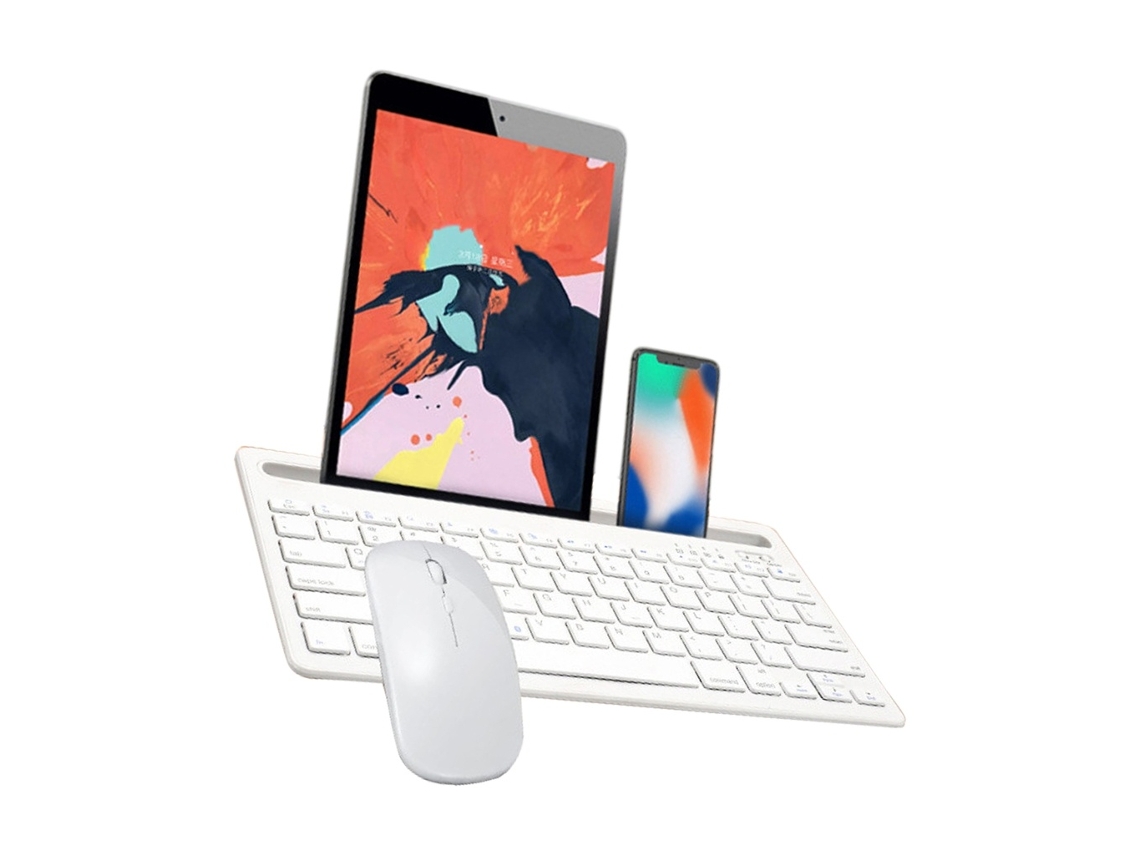 Lurelia Teclado Sem Fios, Bluetooth, 2.4g, Ergonómico