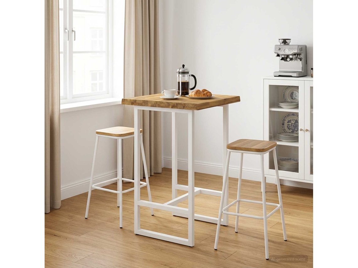 Vidaxl Tampo De Mesa Retangular 40 X 40 X 3,5 Cm Quadrado Branco
