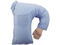 Travesseiro De Corpo Boyfriend Com Braço U Azul Claro Presente Ideal Confortável