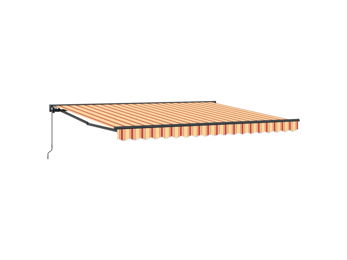 Toldo Retrátil Para Sol Vidaxl Amarelo Tecido (400x300 Cm)