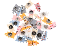 Tachinhas Secfou, 30 Unidades Com Design Criativo E Adorável De Gato, Acessórios De Plástico E Metal Para Quadros