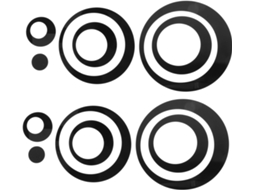 Conjunto De 36 Peças De Adesivos Decorativos De Parede Com Efeito Espelhado, Adesivos Reposicionáveis.
