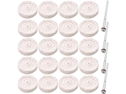 Conjunto De 24 Discos Polimento, Mini Algodão 25 Mm Para Joias,