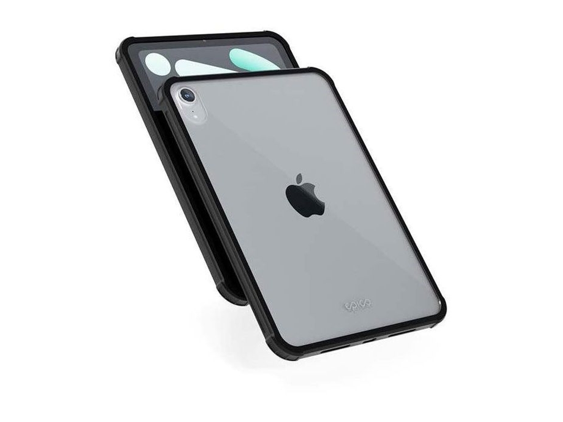 Capa Epic Hero para iPad Mini 6 (2021), transparente/preta (8,3")