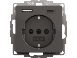 245928 Schuko Usb Spannungsversorgung 2f System 55 Gira (245928)