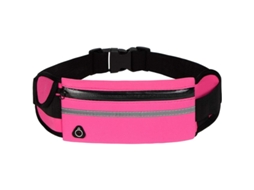 Bolsa Cintura Para Corrida, Ultra Leve Fitness Esportiva Para Homens E Mulheres Com Stripes Reflexivos (rosa)