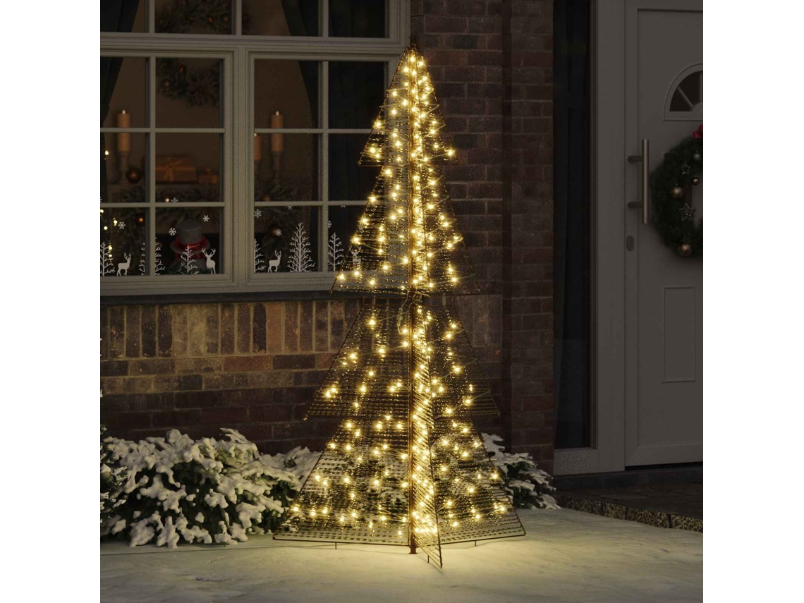 Vidaxl Árvore De Natal 240 Led Branco Quente 180 Cm Pet