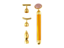 Rolo De Massagem Facial 4 Em 1, Rolo De Ouro 24k Para Massagem Facial, Massageador De Braço, Olhos E Nariz Para Rosto, Ferramenta Para Aquaforge
