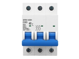 Disjuntor Mcb 3p 63a 400v 6ka YURU para Segurança Residencial e Comercial
