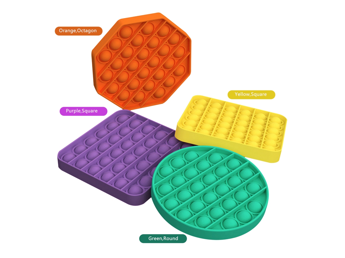 Brinquedo Sensorial Push Bubble Para Aliviar Estresse Jogo Educativo Aritmético Reutilizável