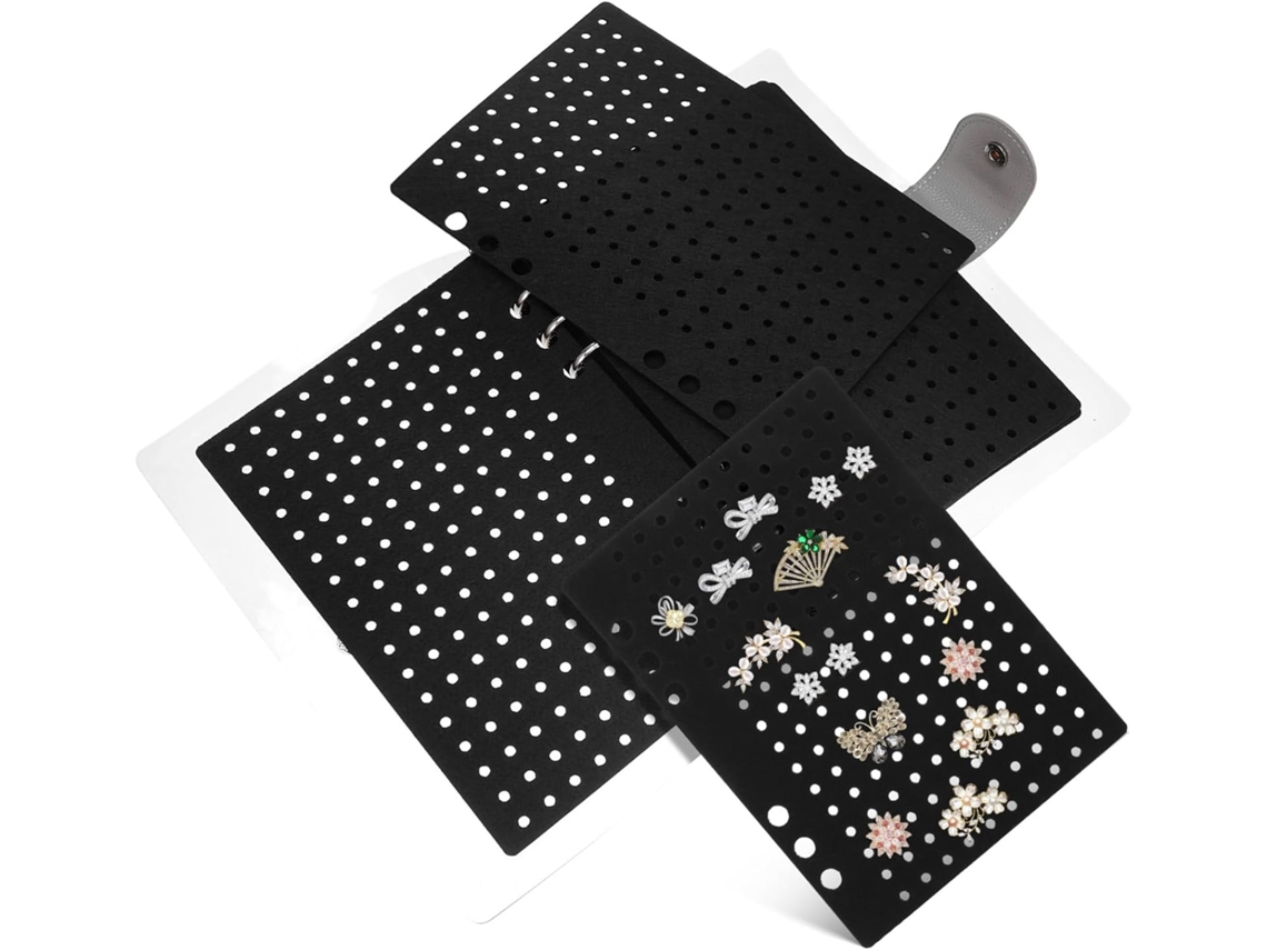 Livro Para Guardar Broches, Transparente, Para Joias, Alfinetes