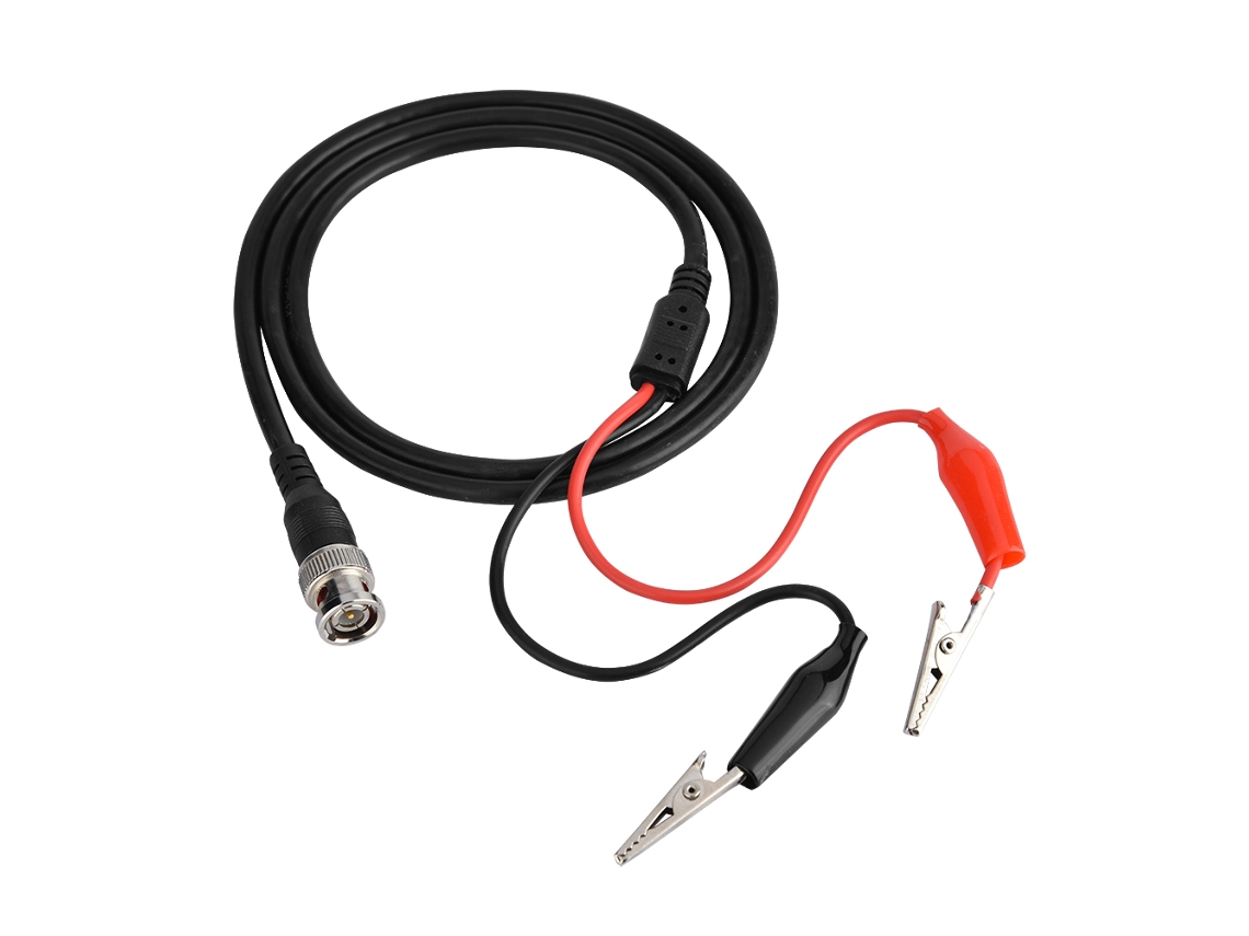 Cabo Com Grampo De Jacaré Bnc (transmissão De Sinal Coaxial Para Testes Com Osciloscópio)