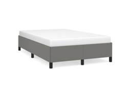 Bed Frame, Bed Frames Vidaxl Cinzeto Tecido (120 X 200 Cm)