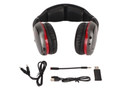 Auriculares Bluetooth 5.0, Cancelamento Ruído, Estéreo, Metal, Jogos, Rosa | S/MARCA