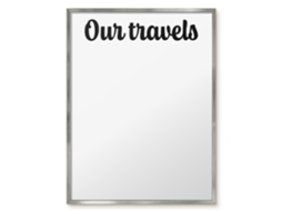 Magnetic Board For Wall Our Travels For The Bedroom Espelharte (60x80 Cm)