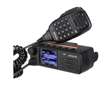 Rt73 Rádio Móvel, Bi Banda Duplo Monitor, Dmr Digital/analógico, 4000 Canais Gps Integrado, Dmtf Retevis (1pcs, Preto)