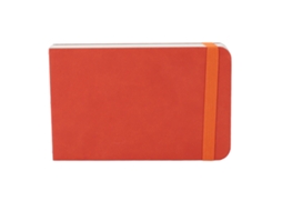 Caderno De Água Com 30 Folhas 300gsm Portátil 14x9cm Bolsa Papel De Pintura Diário De Viagem Laranja