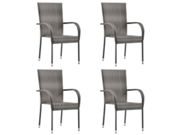 Dining Chair, Dining Chairs Vidaxl Cinzeto Rattan / Vime (n/a)