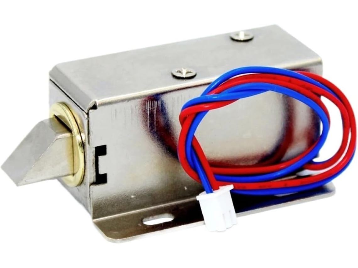 Fechadura Eletrônica Dc12v Para Armário, 12v 0,4a, Com Trava