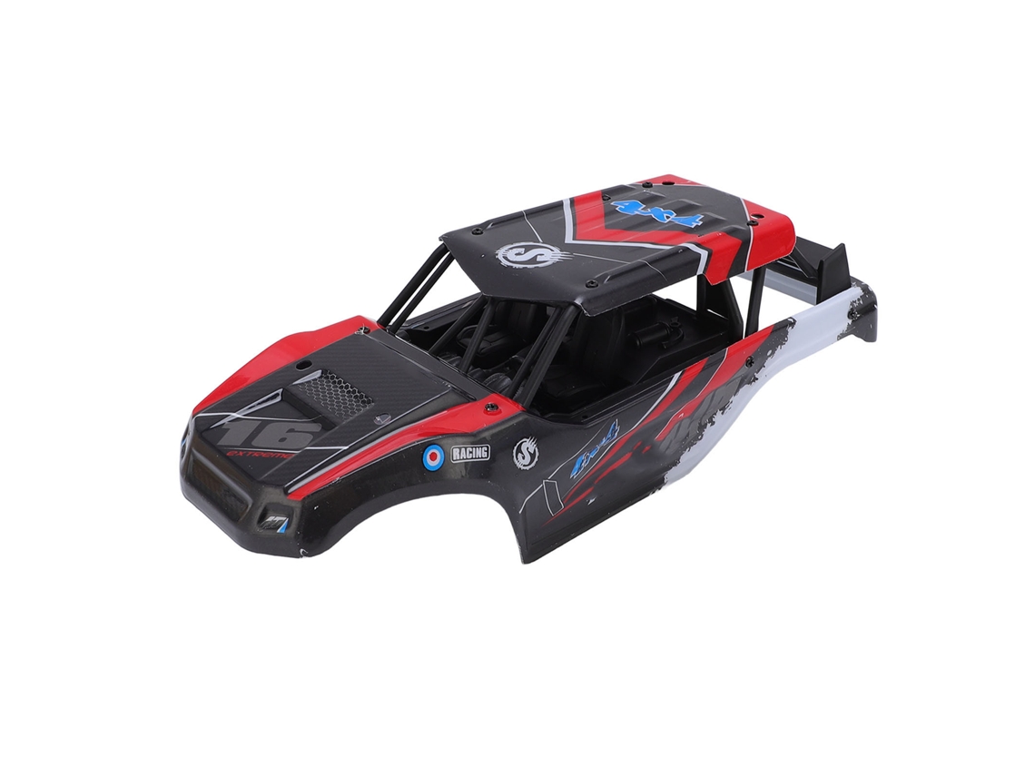 Mali capa de Carro Rc de Escala 1:18 em Pvc Estilo Stylish para Veículo Controle Remoto Vermelho