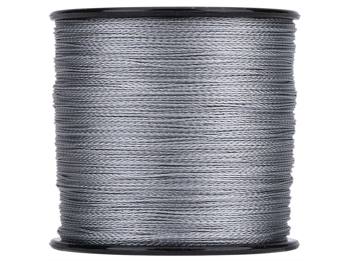 Linha de Pesca Multifilamento 4 Fios 500m Ultra Forte Cinza Escuro S/MARCA