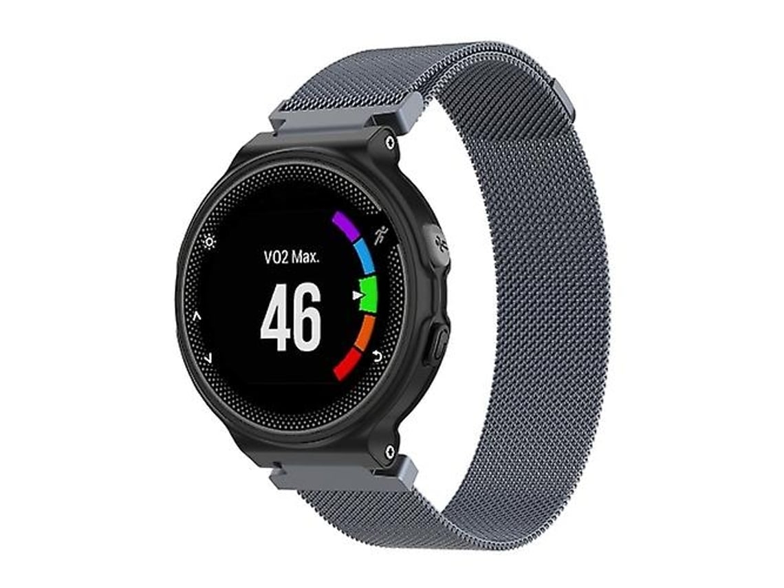Lurelia Pulseira Milanesa, Compatível Com Garmin Forerunner 235 22 Cm Cinza