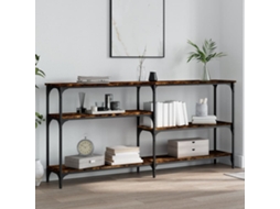 Vidaxl Mesa Consola 160x29x75 Cm Derivados De Madeira Carvalho Fumado