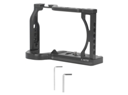 Cage Para Cámara A6700 Com Mango Vertical, Cold Shoe, Rosqueadas 1/4 E 3/8, Buracos De Localização Arri E Porto Arca