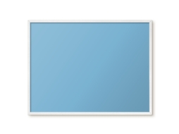 Magnetic Board Pastel Navy Blue For The Living Room Espelharte (80x60 Cm)