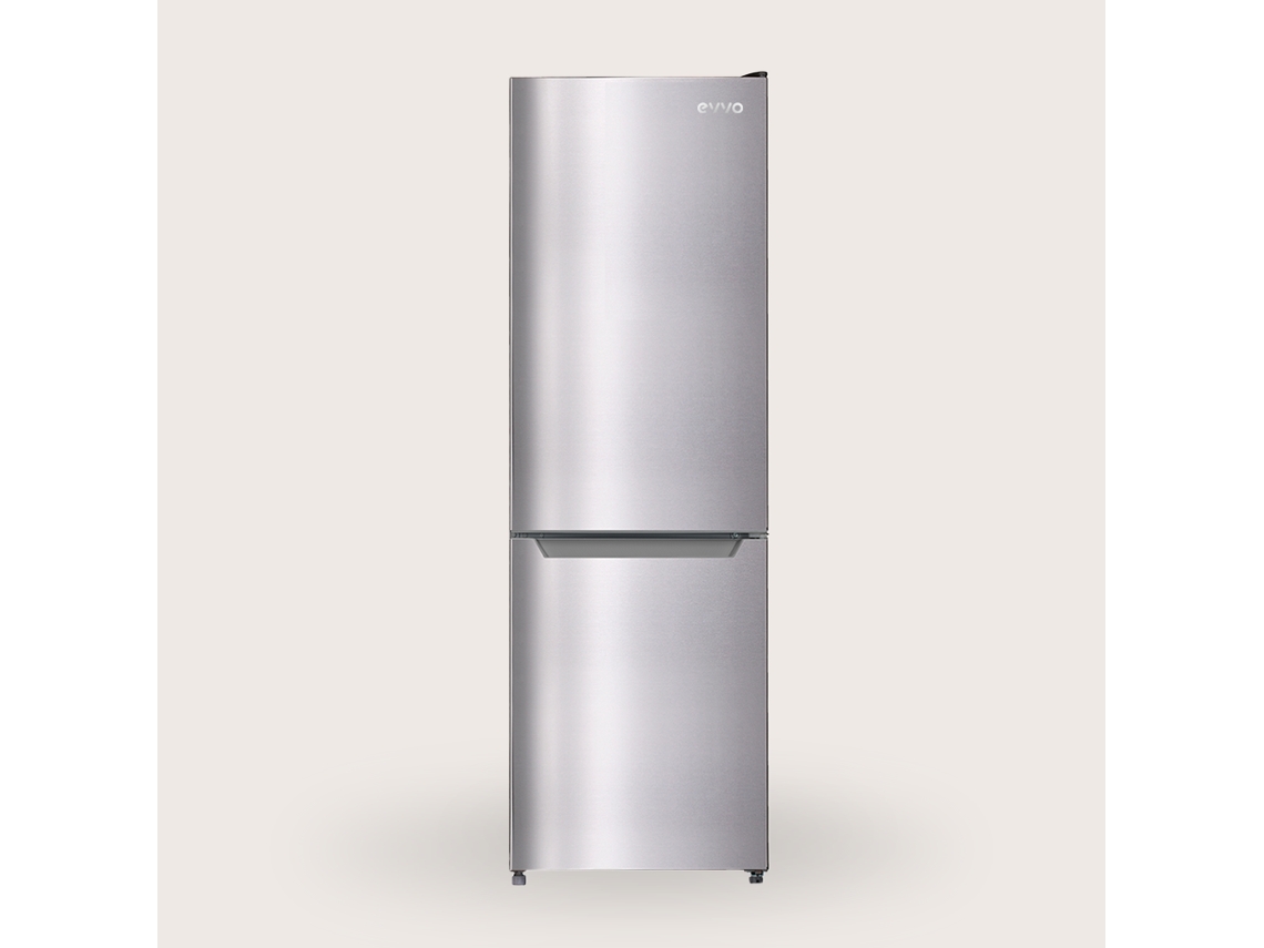 Evvo Frigorífico Combi F52 180 Cm Inox, No Frost, Inverter, Multi Air Flow, Led, Smart Eco, Fast Cooling, Eficiência E.