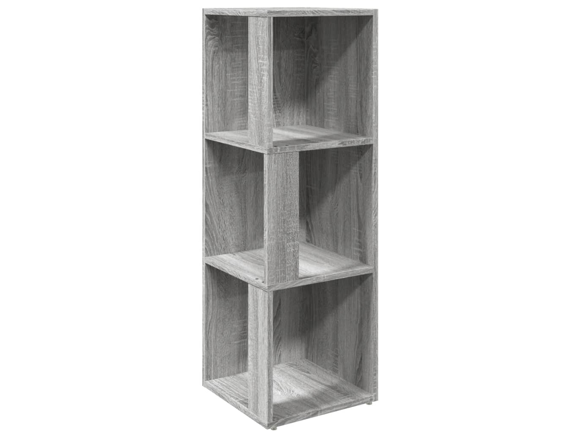 Corner Cabinet, Corner Cabinets Vidaxl Cinzeto Madeira Processada (33 X 33 X 100 Cm)