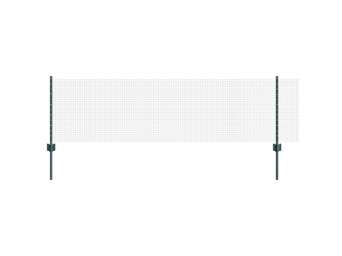 Conjunto 1 Cerca Externa Vidaxl Verde Aço (50 X 0,6 M)