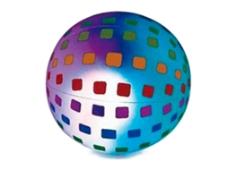 Bola Inflável Estilo Led Multicolor Fabricada Em Vinil Ideal Para Curtir Neste Verão Ø 36 Cm Acan
