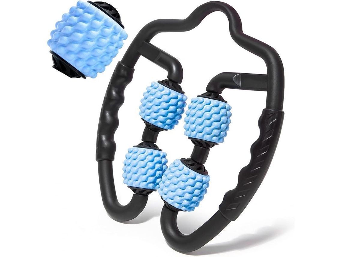 Rollo De Espuma 3d 360° Com 4 Rodas Para Massagem Profunda De Tecidos Musculares Anti Celulite 2025