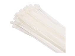 2026 100 Cabos de Fixação, Branco, 200mm X 3.6mm, Qualidade Premium de Plástico