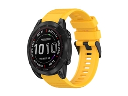 Bracelete de Smartwatch para Garmin Fenix 7 Sapphire Solar 22Mm Amarelo VENISYMLIS