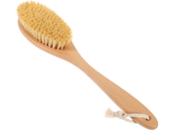 Escova De Banho Esfoliante Osaladi Em Sisal E Madeira Com Cabo Longo, Durável E Robusta, Para Limpeza Das Costas No