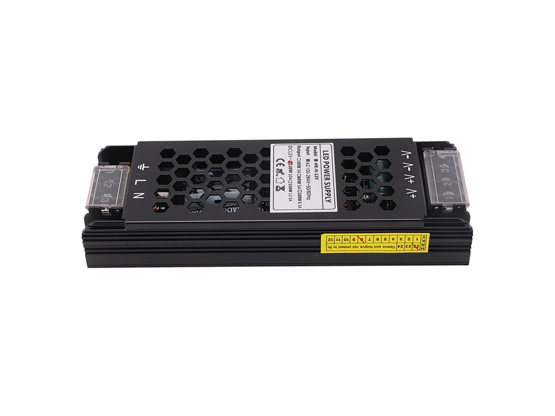 Driver LED 120W DC 12V com Dissipação Rápida